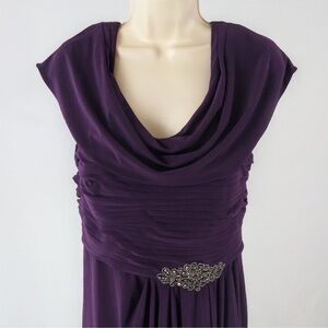 Alex Evenings eggplant purple gown